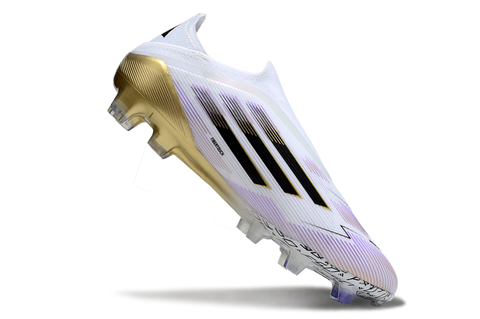 Adidas F50 Elite Laceless FG Road to Glory - Footwear White/Core Black/Gold Metallic